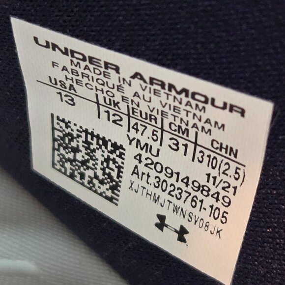 NWOT Under Armour Men’s Slides Sandals, Size 13, Blue/Gray -- Never Worn - Picture 7 of 7